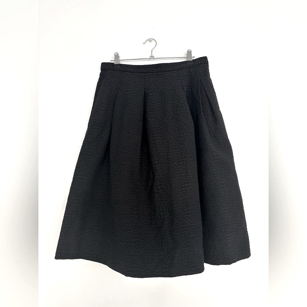 H&M Embossed Cotton Skirt with Pockets